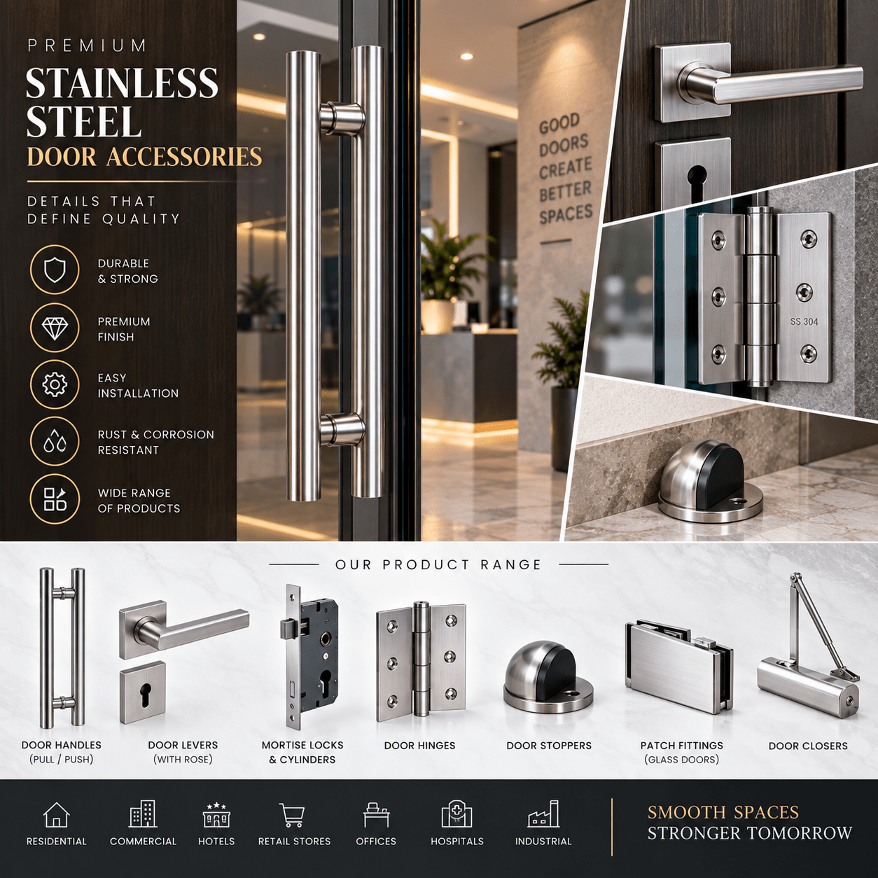 Stainless Steel Door Accessories