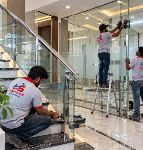 Glass Railing Installation Team