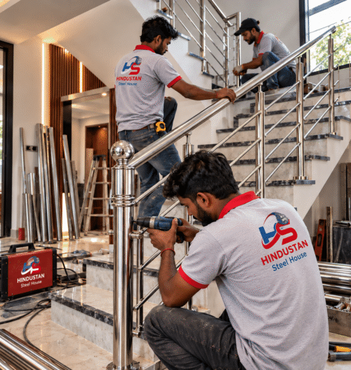 Hindustan Steel House Staircase Installation